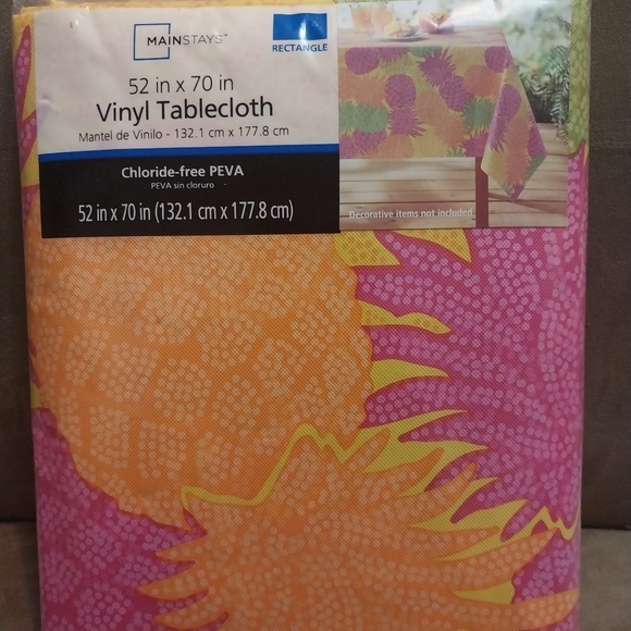 Vinyl rectangular table cloth - Picture 2 of 2